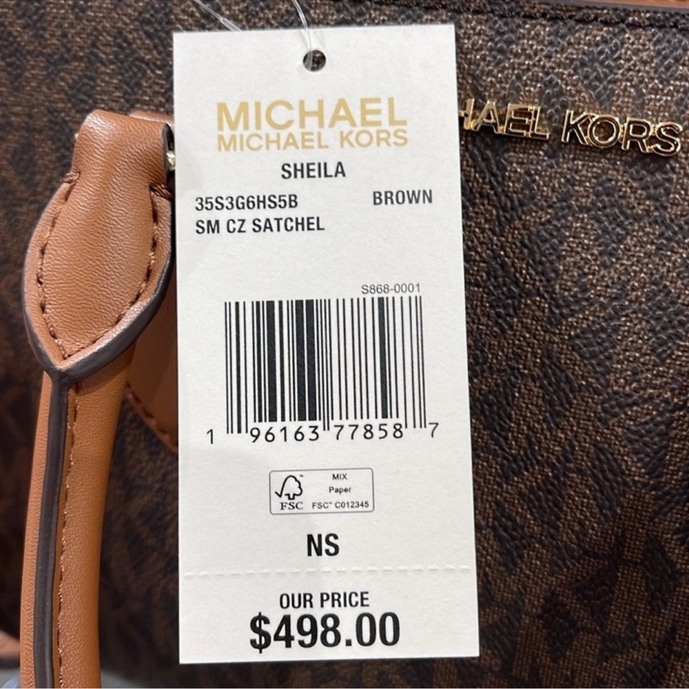 Michael Kors Small Sheila Satchel Crossbody
Bag Brown
NWT - Picture 9 of 16